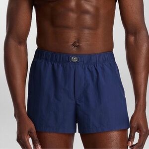 Versace Medusa Medallion Swim Short Blue Navy Sz 7 NWT